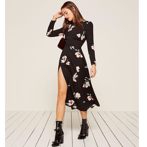 reformation floral vanessa dress